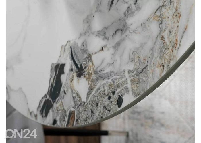 Söögilaud Ø 90 cm suurendatud