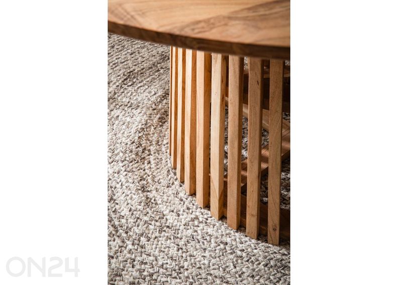 Söögilaud Ø120 cm suurendatud