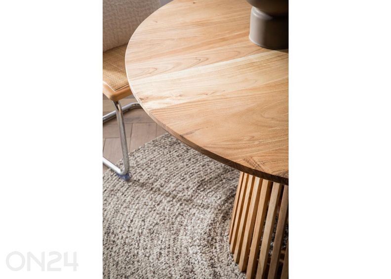 Söögilaud Ø120 cm suurendatud