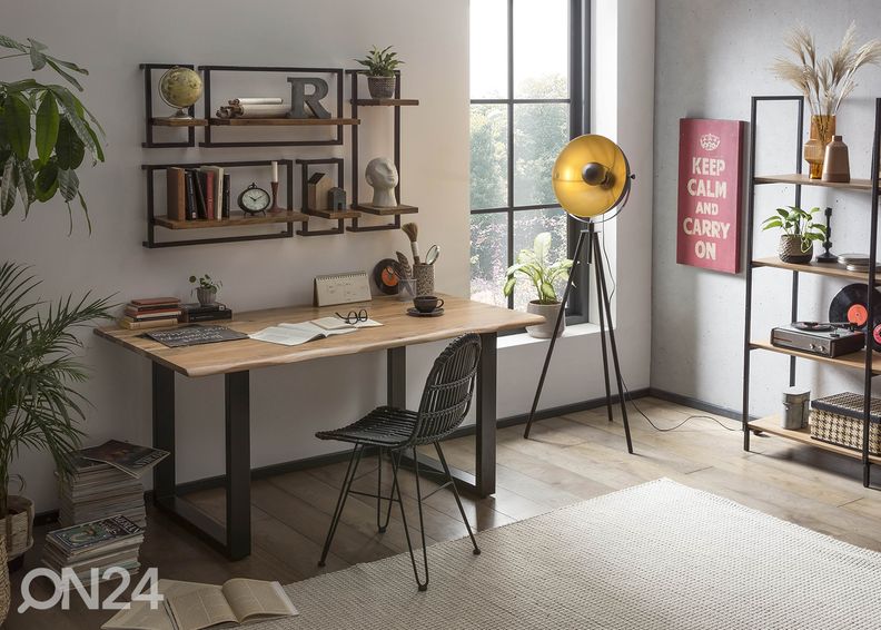 Söögilaud 100x200 cm, naturaalne suurendatud