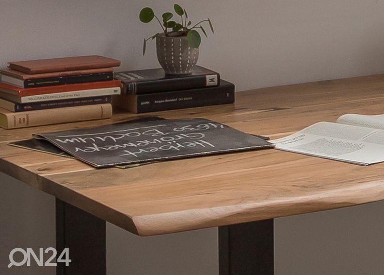 Söögilaud 100x200 cm, naturaalne suurendatud