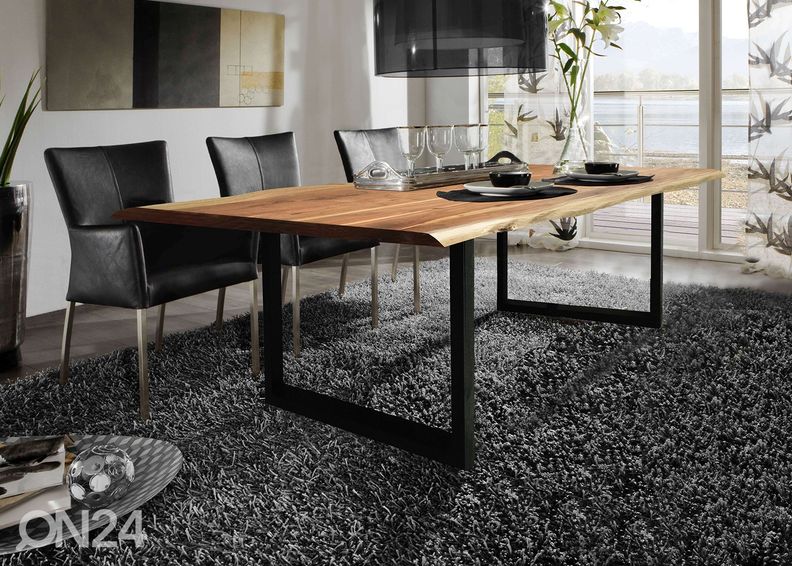 Söögilaud 100x200 cm, naturaalne suurendatud