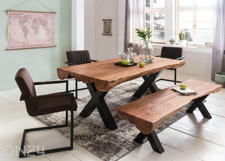 Söögilaud 200x100 cm suurendatud