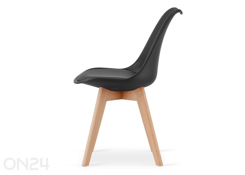 Söögilaud 80x120 cm ja 4 tooli suurendatud