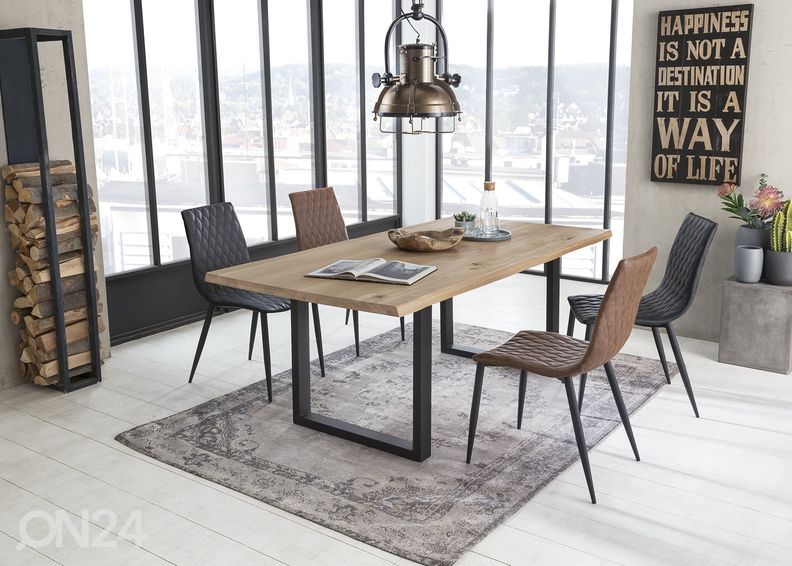 Söögilaud 80x120 cm, naturaalne suurendatud