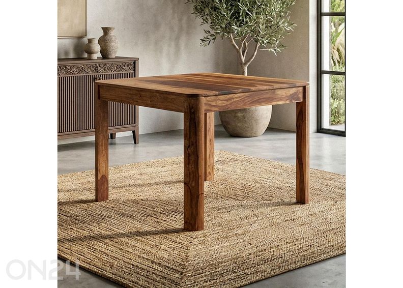 Söögilaud 80x80 cm, tumepruun suurendatud