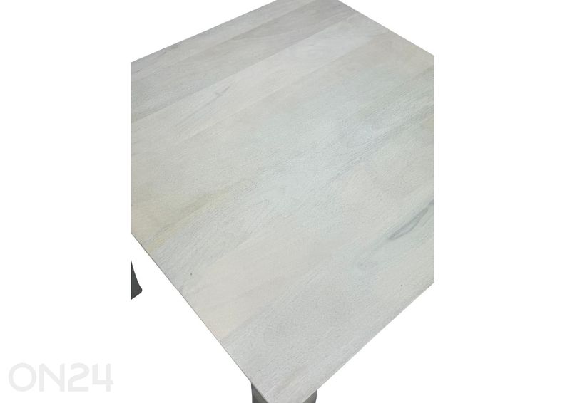 Söögilaud 80x80 cm, valge suurendatud