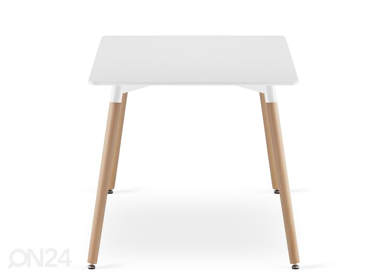 Söögilaud Adria 80x120 cm, valge suurendatud