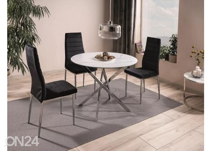 Söögilaud Aegis Ø 90 cm suurendatud