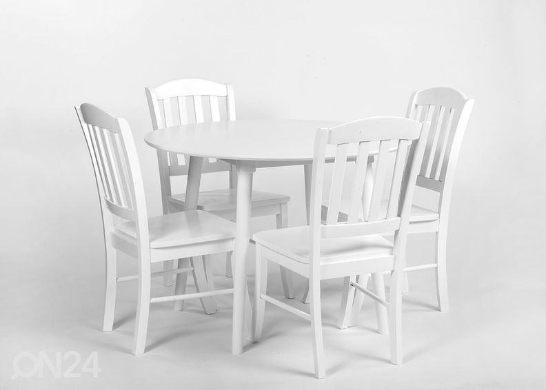 Söögilaud Andria Ø 106 cm suurendatud