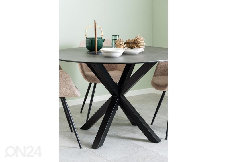 Söögilaud Beira Ø 119 cm suurendatud