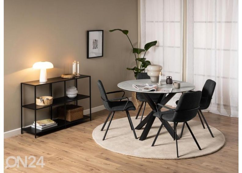 Söögilaud Beira Ø 119 cm suurendatud