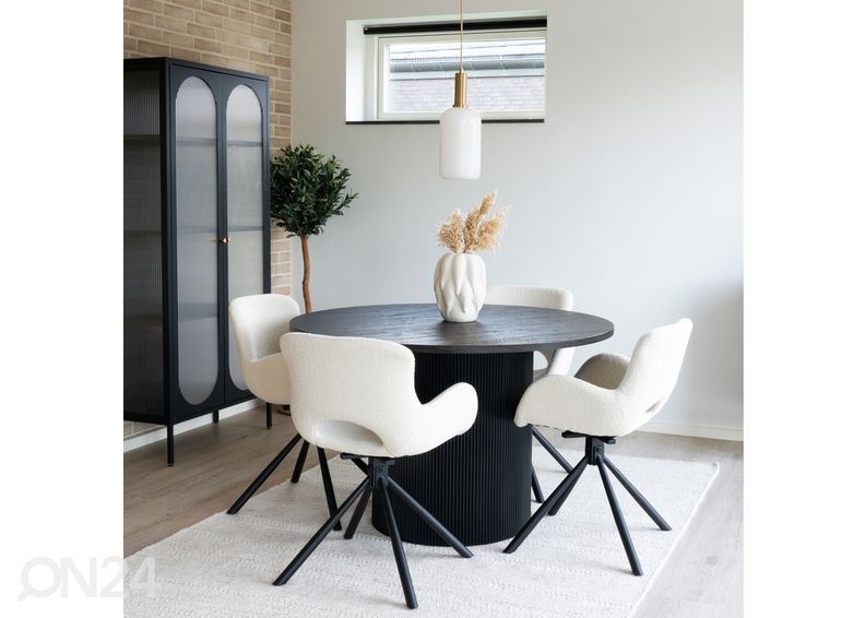 Söögilaud Boavista Ø 120 cm suurendatud