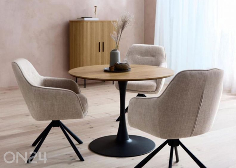 Söögilaud Cesura Ø 100 cm suurendatud