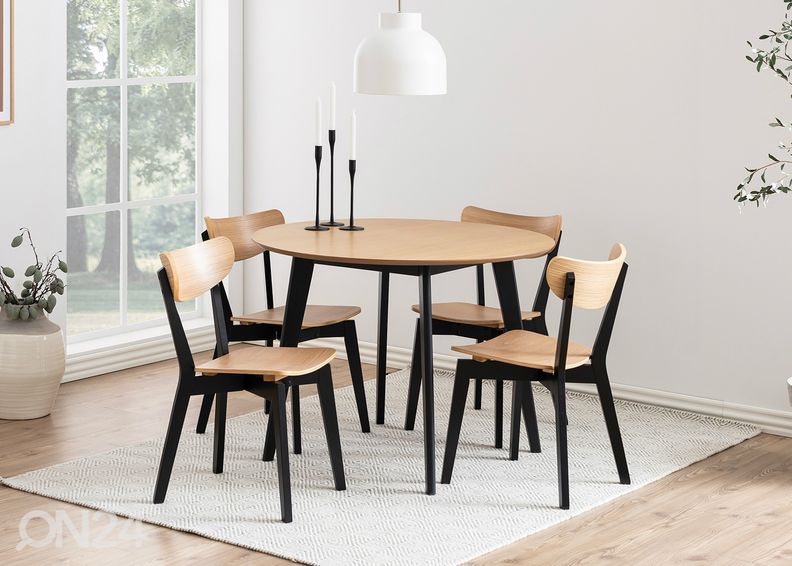 Söögilaud Concord Ø105 cm suurendatud