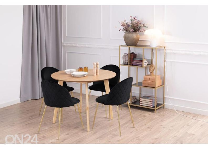 Söögilaud Concord Ø105 cm suurendatud