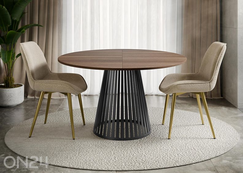 Söögilaud Cone 120x120-196 cm suurendatud