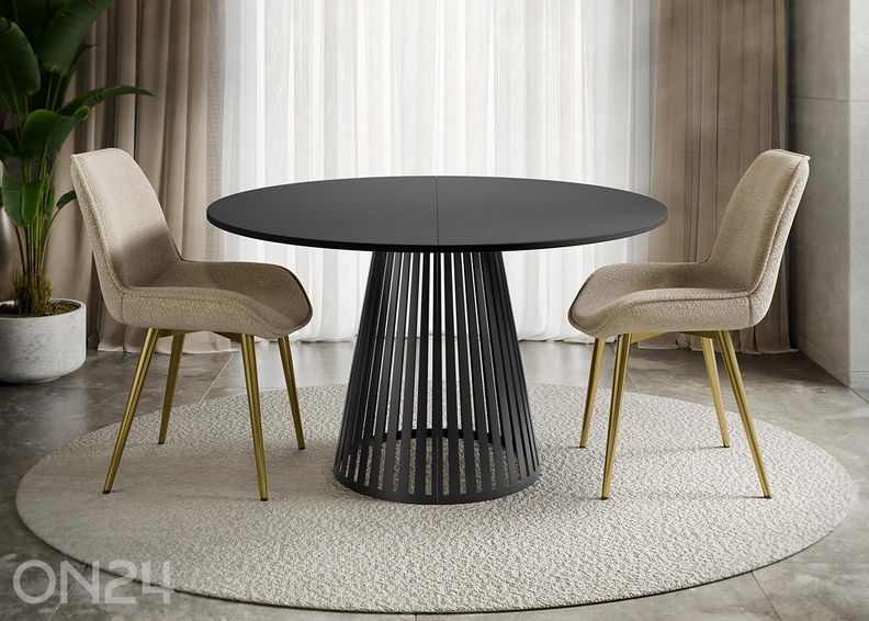 Söögilaud Cone 120x120-196 cm suurendatud