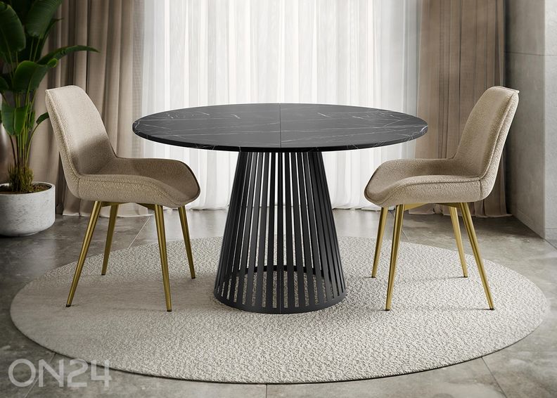 Söögilaud Cone 120x120-196 cm suurendatud