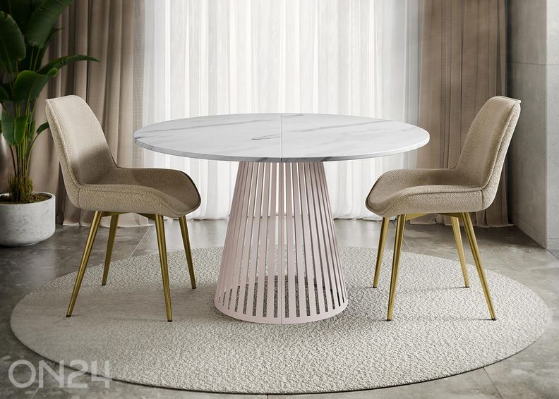 Söögilaud Cone 120x120-196 cm suurendatud