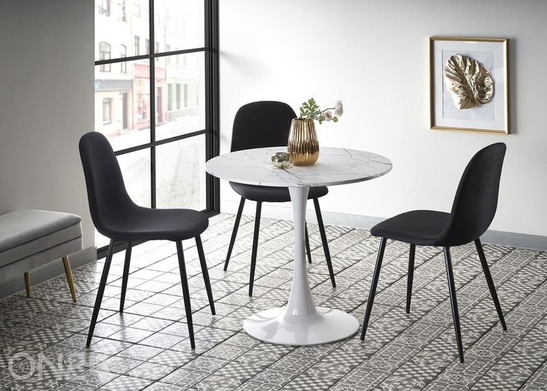 Söögilaud Denver Ø 80 cm suurendatud