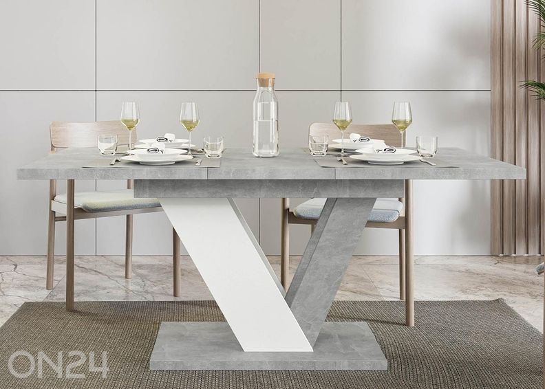 Söögilaud Dubai 80x120-160 cm suurendatud