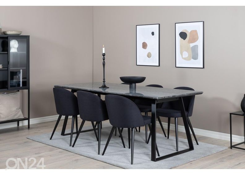 Söögilaud Estelle 200x90 cm suurendatud