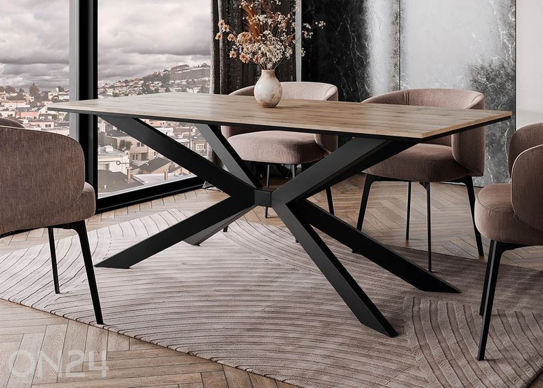 Söögilaud Flora 90x190 cm suurendatud