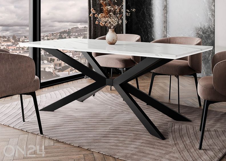 Söögilaud Flora 90x190 cm suurendatud