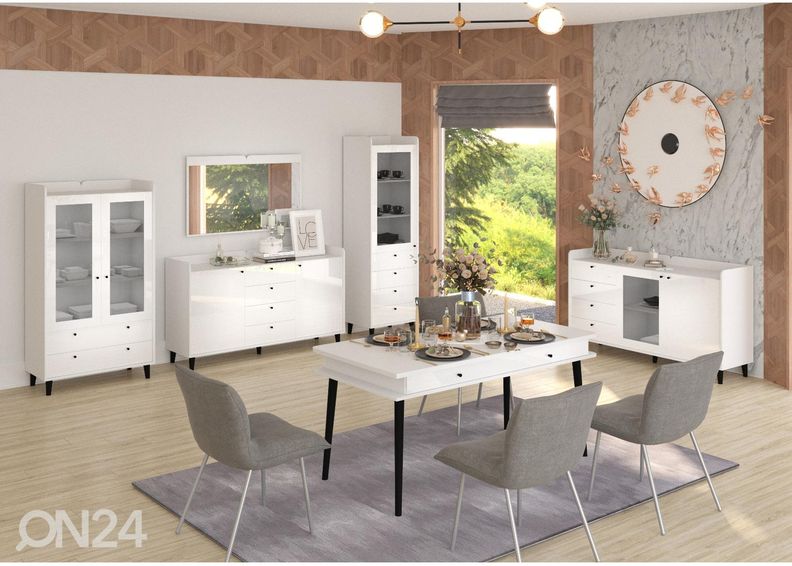 Söögilaud Glandore 160x82 cm suurendatud