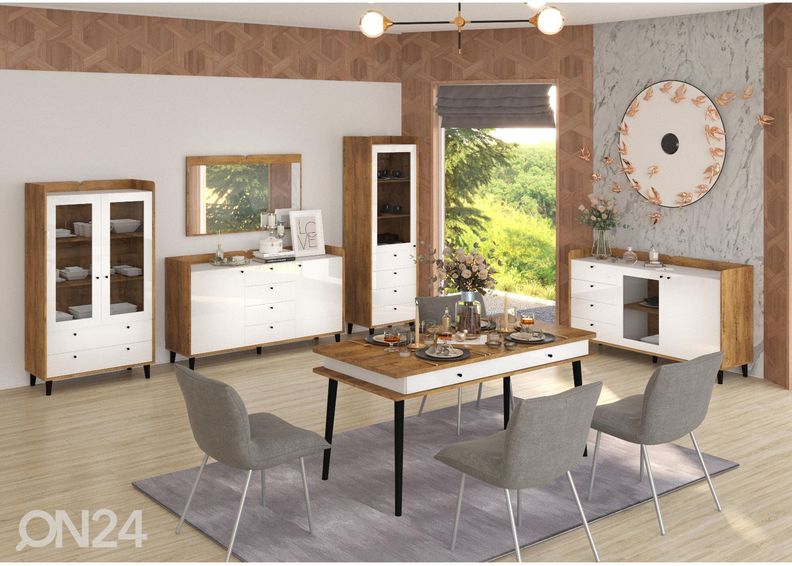 Söögilaud Glandore 160x82 cm suurendatud