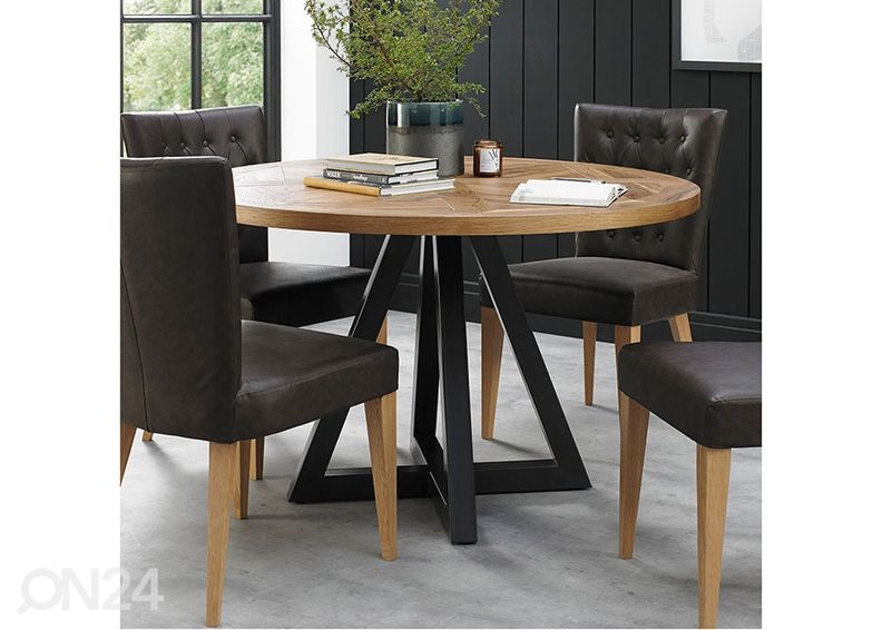 Söögilaud Indus Ø 125 cm suurendatud