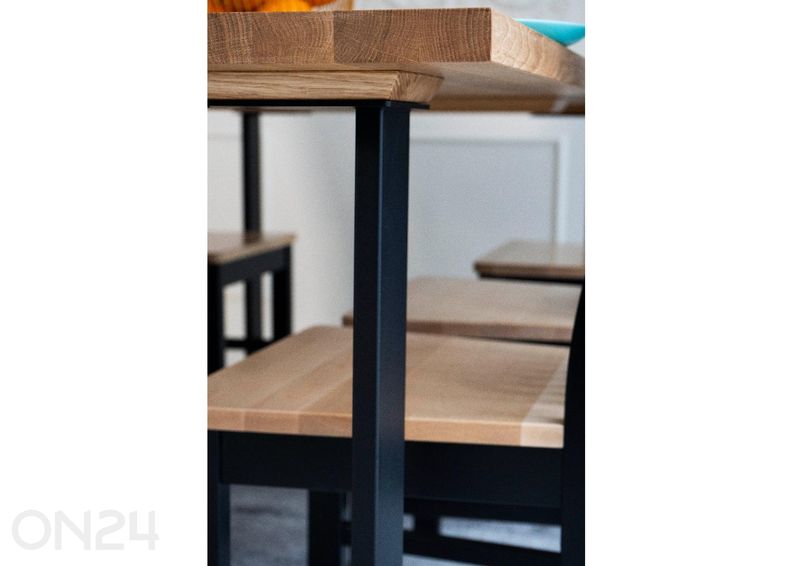 Söögilaud ja 6 tooli Tommy suurendatud