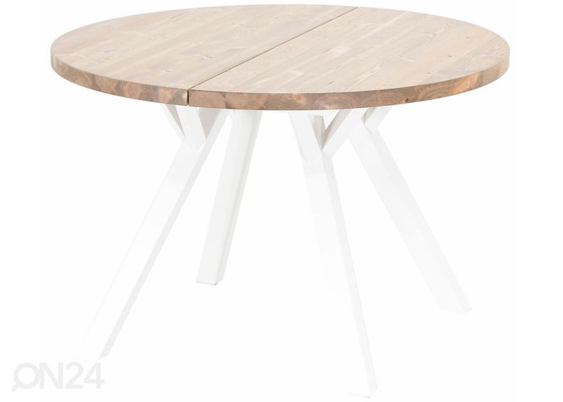 Söögilaud Lana Ø 115 cm suurendatud