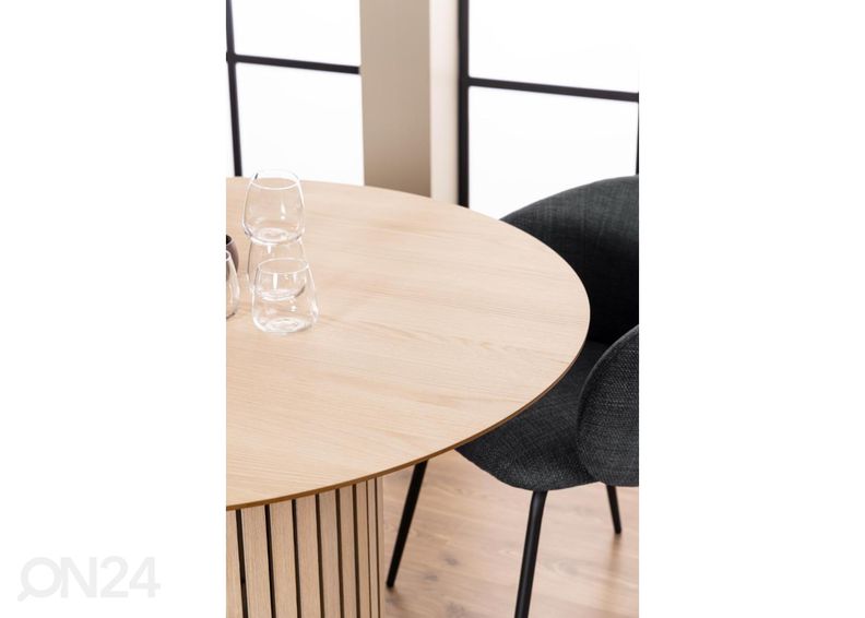 Söögilaud Ludvig Ø120 cm suurendatud