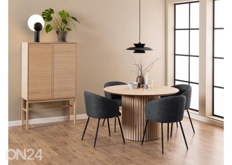 Söögilaud Ludvig Ø120 cm suurendatud