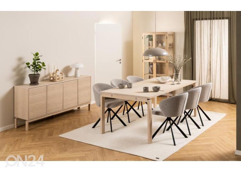 Söögilaud Ludvig 100x200 cm suurendatud