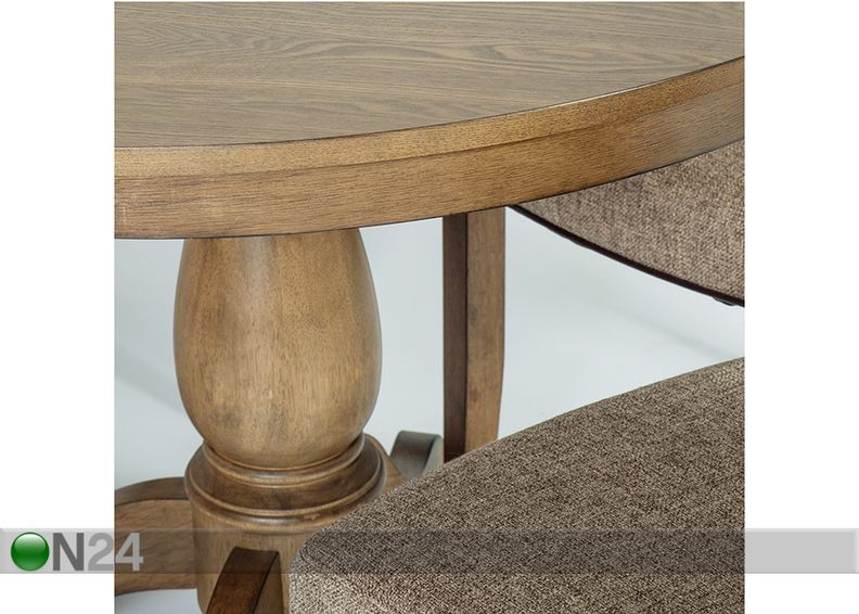 Söögilaud Manor Ø 106 cm suurendatud