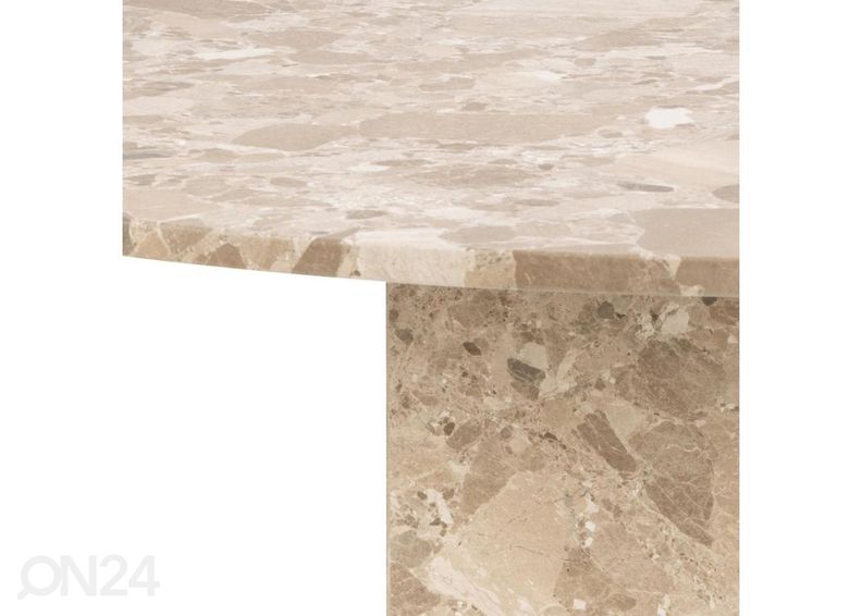 Söögilaud marmorist Nex Ø 130 cm suurendatud