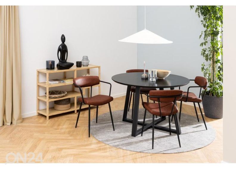 Söögilaud Marta Ø 120 cm suurendatud