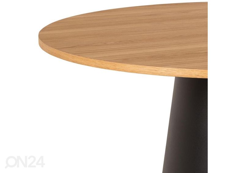 Söögilaud Miami Ø120 cm suurendatud