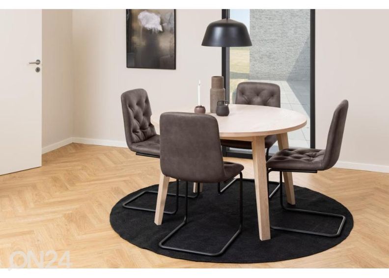 Söögilaud Neva Ø120 cm suurendatud