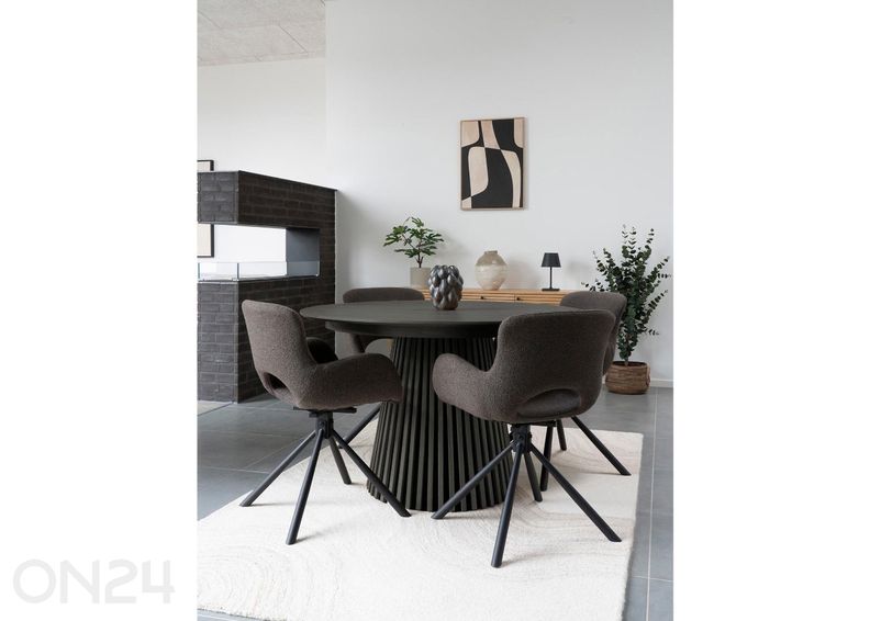 Söögilaud Osaka Ø 140 cm suurendatud