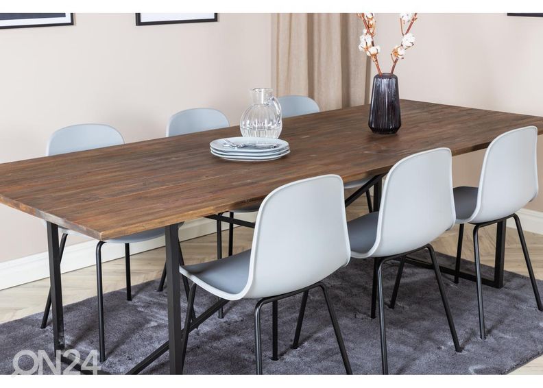 Söögilaud Padang 250x100 cm suurendatud