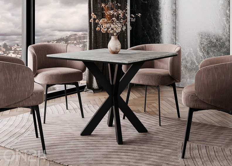 Söögilaud Paro 90x90 cm suurendatud