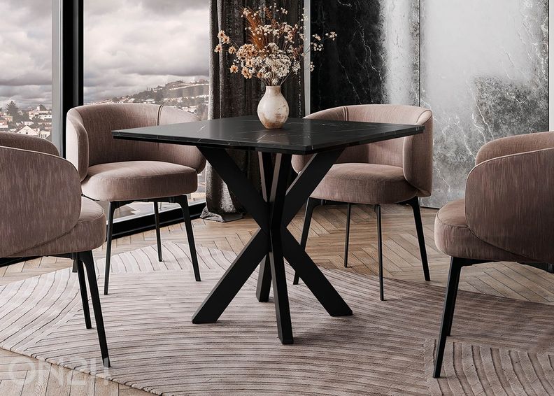 Söögilaud Paro 90x90 cm suurendatud