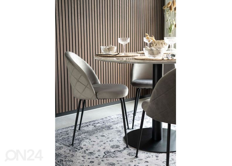 Söögilaud Piacenza Ø110 cm suurendatud