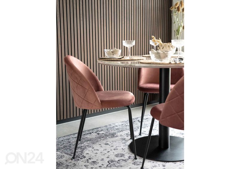 Söögilaud Piacenza Ø110 cm suurendatud