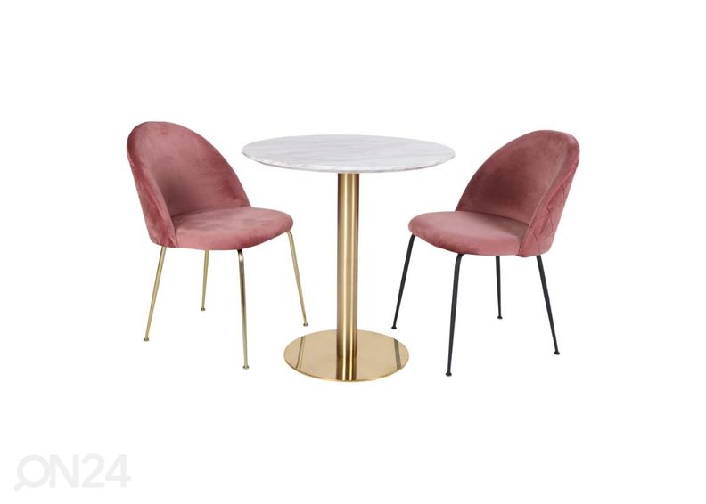 Söögilaud Piacenza Ø70 cm suurendatud