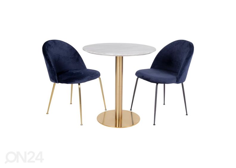 Söögilaud Piacenza Ø70 cm suurendatud